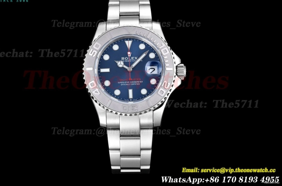 SS Blue MY8215 40mm SS Dot Yacht-Master GDF 126622 0106